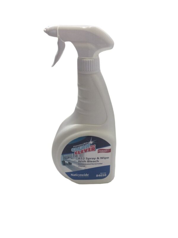 Nationwide AS2 Spray & Wipe With Bleach 84050 (6 x 750ml) - Campbell ...